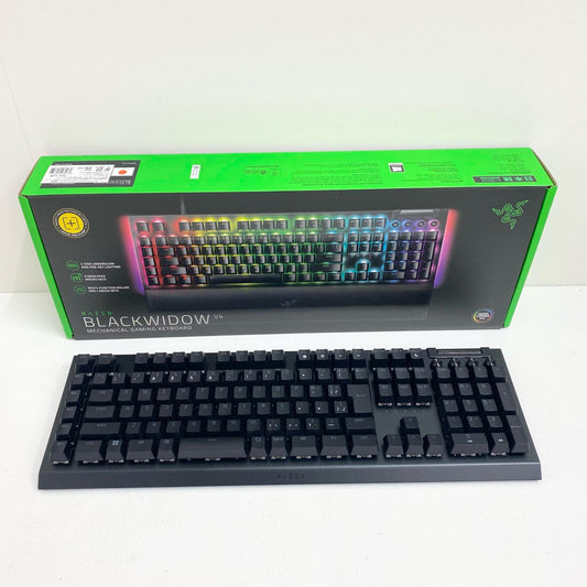 Razer BlackWidow V4 JP ゲーミングキーボード RZ03-04693100-R3J1 日本語配列 フルサイズ 黄軸 箱・USB・印刷物付属【加古川店】