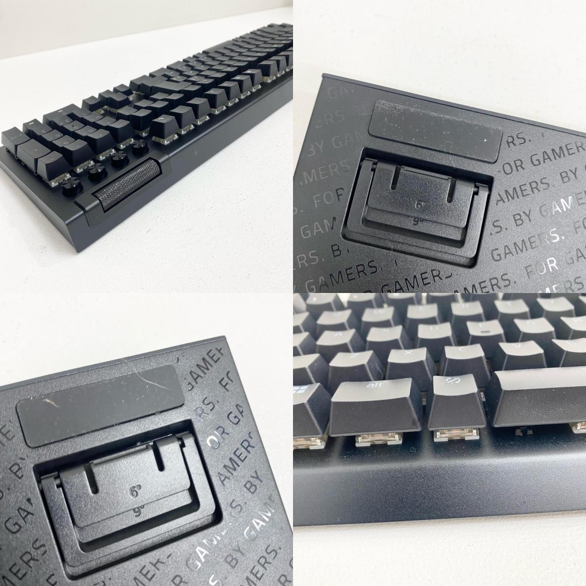 Razer BlackWidow V4 JP ゲーミングキーボード RZ03-04693100-R3J1 日本語配列 フルサイズ 黄軸 箱・USB・印刷物付属【加古川店】