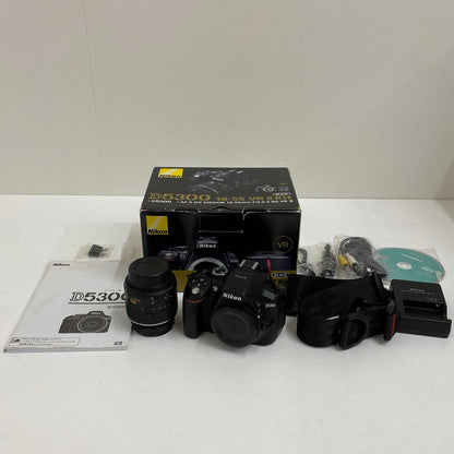 MSIP-CMI-NKR-D5300 Nikon D5300 18-55 VR IIレンズキット MSIP-CMI-NKR-D5300 一眼レフ ニコン F APS-C 2416万画素 WiFi対応【加古川店】