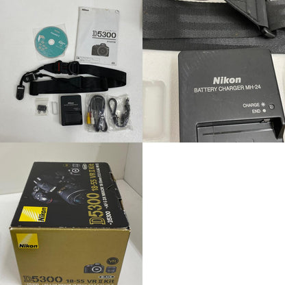 MSIP-CMI-NKR-D5300 Nikon D5300 18-55 VR IIレンズキット MSIP-CMI-NKR-D5300 一眼レフ ニコン F APS-C 2416万画素 WiFi対応【加古川店】