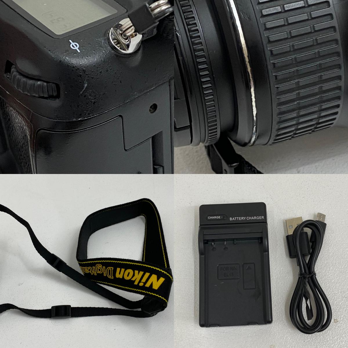 D7000 Nikon D7000 18-55mm F3.5-5.6レンズキット D7000 一眼レフ ニコン F APS-C 1620万画素 ファインダーカバー欠品【加古川店】