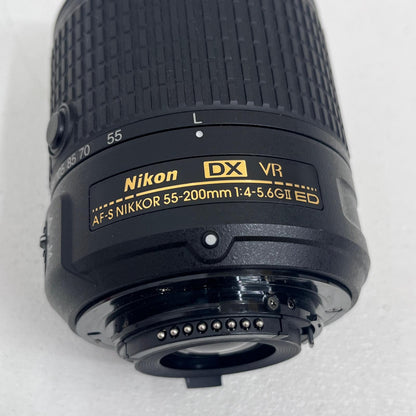 Nikon AF-S DX NIKKOR 55-200mm f/4-5.6G ED VR II ニコンFマウント ニコンFマウント リアキャップ欠品【加古川店】