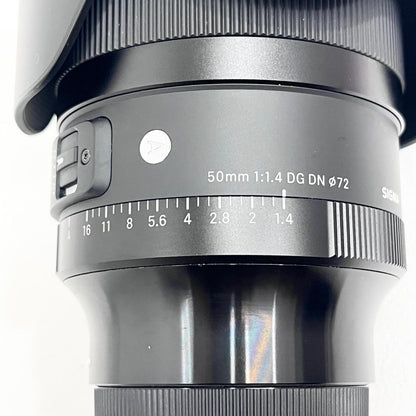 SIGMA 50mm F1.4 DG DN for SONY E-mount シグマ 大口径標準レンズ ソニーE用 α Eマウント 箱・レンズフード・キャリングケース・印刷物付属【加古川店】