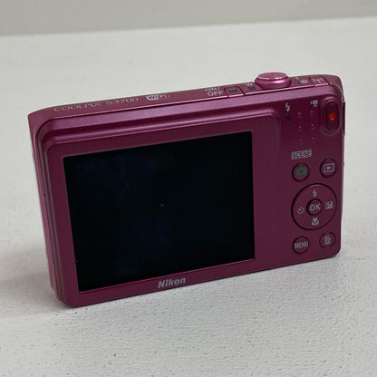 S3700 Nikon COOLPIX S3700 S3700 デジタルカメラ 1/2.3型 2005万画素 Wi-Fi対応 充電器欠品【加古川店】