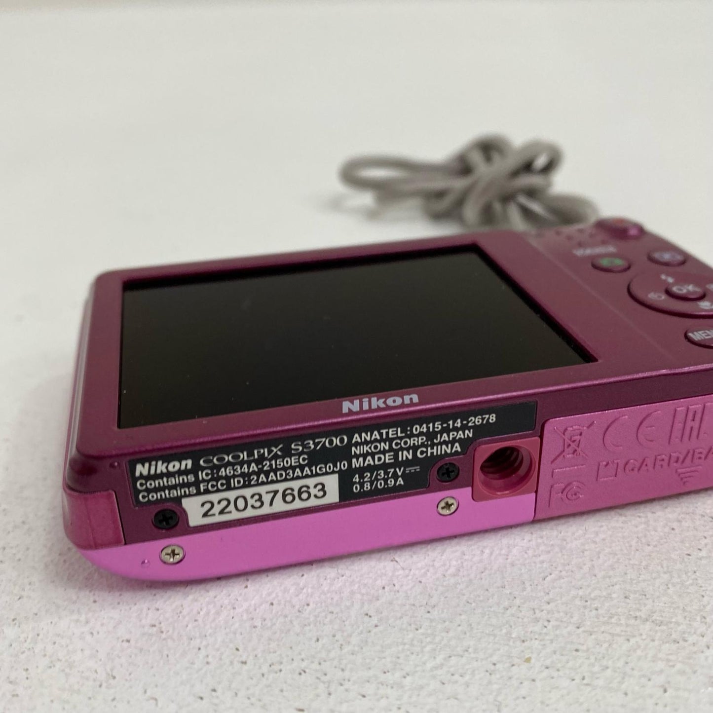 S3700 Nikon COOLPIX S3700 S3700 デジタルカメラ 1/2.3型 2005万画素 Wi-Fi対応 充電器欠品【加古川店】