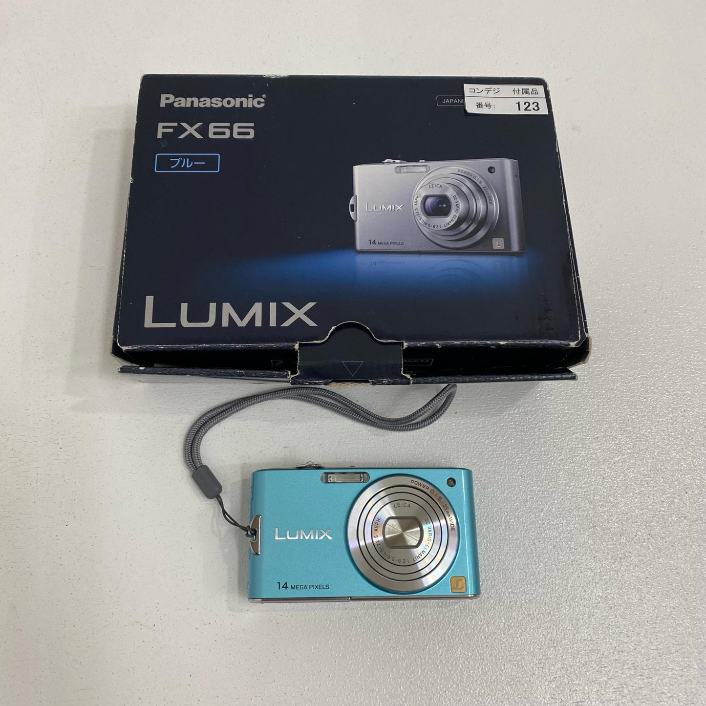 DMC-FX66 Panasonic LUMIX DMC-FX66 DMC-FX66 デジタルカメラ 1/2.33型 1410万画素 箱傷み大、充電器欠品【加古川店】