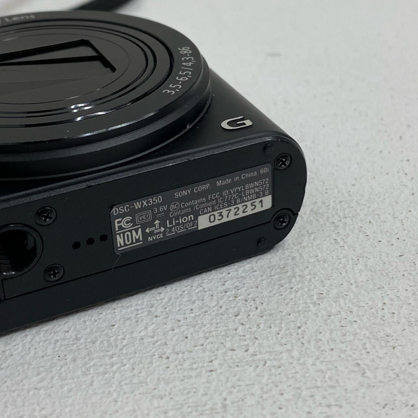 DSC-WX350 SONY サイバーショット DSC-WX350 DSC-WX350 デジタルカメラ 1/2.3型 1820万画素 Wi-Fi対応 充電器欠品【加古川店】