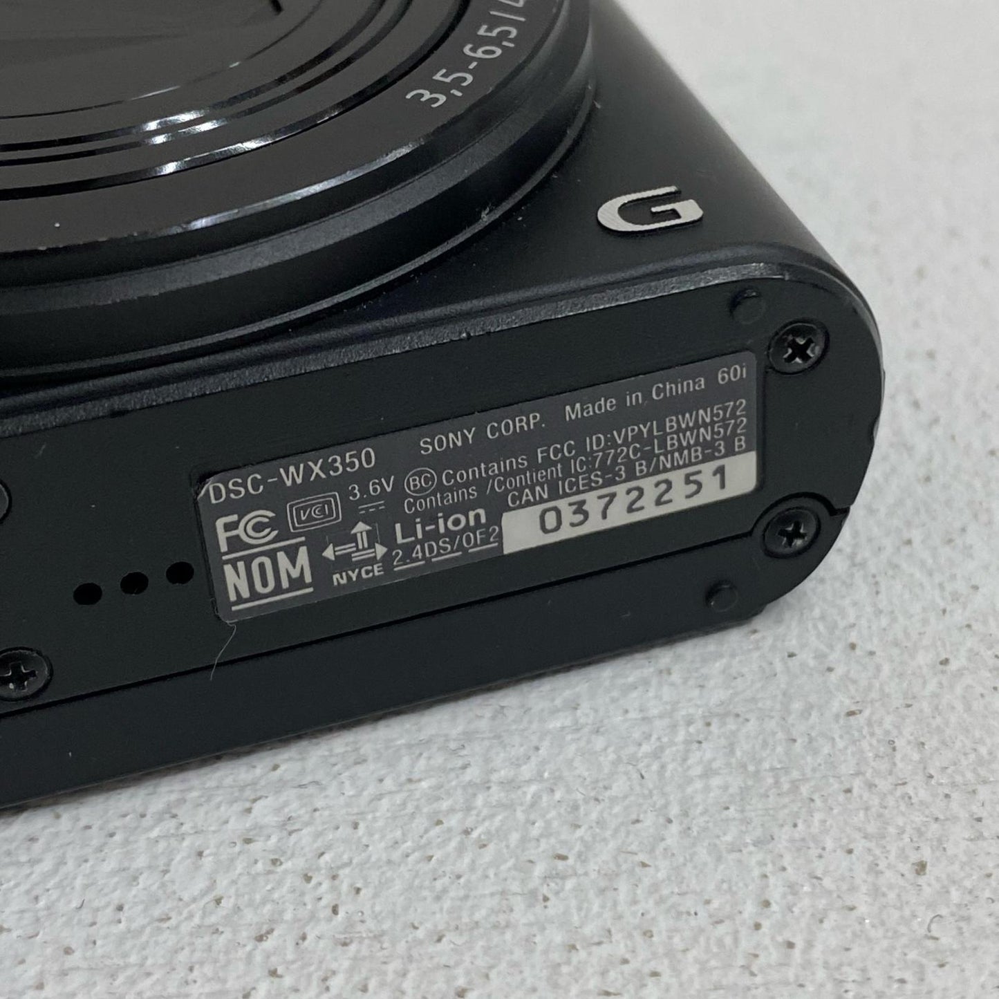 DSC-WX350 SONY サイバーショット DSC-WX350 DSC-WX350 デジタルカメラ 1/2.3型 1820万画素 Wi-Fi対応 充電器欠品【加古川店】