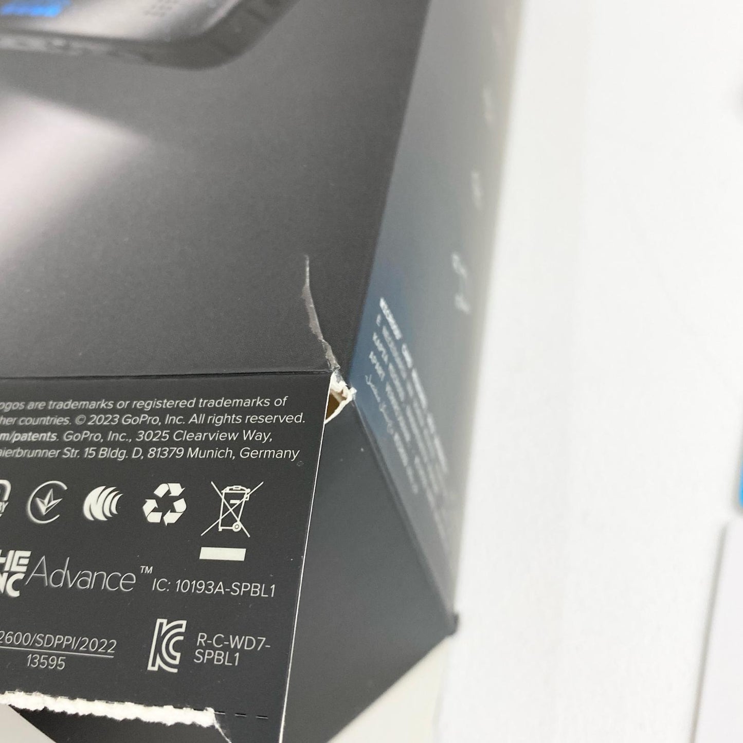 GoPro HERO12 BLACK CHDHX-121-FW 1/1.9型 2760万画素 Wi-Fi USB-C欠品 箱・バッテリー・マウント付属 キズ有【加古川店】
