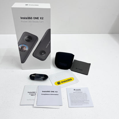 Insta360 ONE X2 CINOSXX/A アクションカメラ 1/2.3型 1800万画素 Wi-Fi対応 箱・バッテリー×3・充電器・USB・キャリングケース・印刷物付属【加古川店】