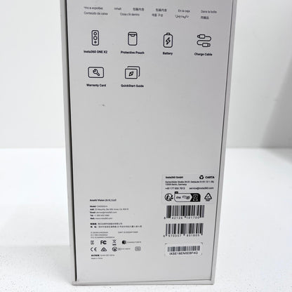 Insta360 ONE X2 CINOSXX/A アクションカメラ 1/2.3型 1800万画素 Wi-Fi対応 箱・バッテリー×3・充電器・USB・キャリングケース・印刷物付属【加古川店】