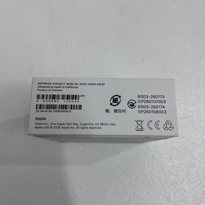 【未使用/未開封】 MKFW4J/A 未開封 Apple AirPods 5 MKFW4J/A【加古川店】