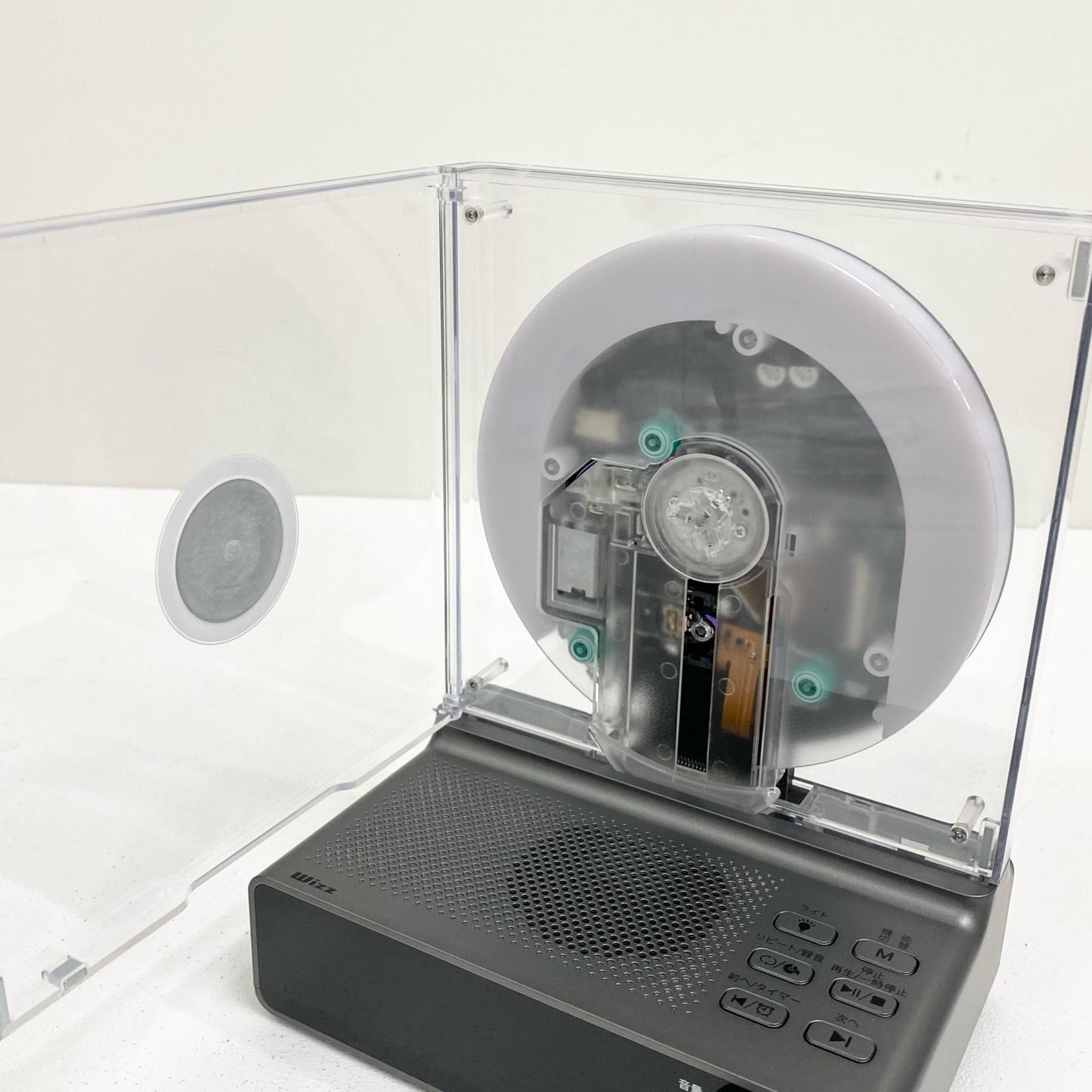 wizz ウィズ 縦型イルミネーションCDプレイヤー WVC-S001 ダイニチ電子 AC・箱付属【加古川店】