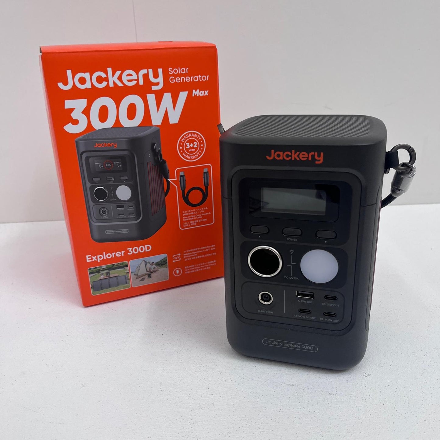 JE-300D Jackery Japan Jackery ポータブル電源 300D JE-300D 基本仕様 288Wh/15000mAh LEDライト搭載【加古川店】