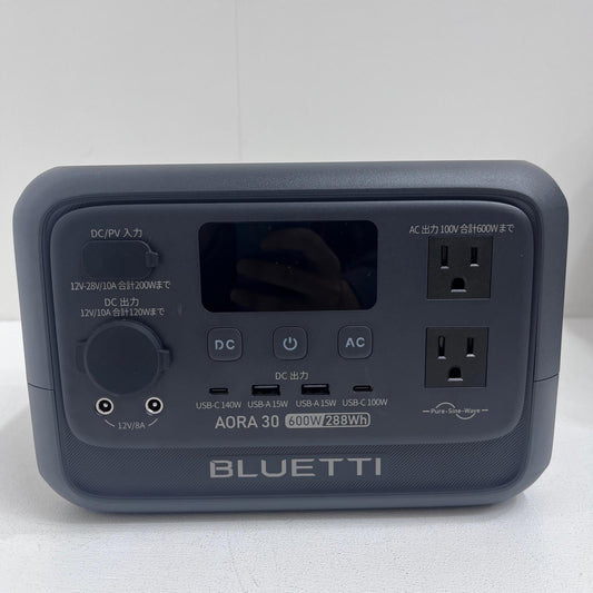AORA30V2 BLUETTI AORA 30 V2 ポータブル電源 AORA30V2 充電池容量 / 出力ポート 288Wh/18000mAh / ACx2 DCx2 USB-Ax2 USB-Cx2 ｼｶﾞｰｿｹｯﾄx1【加古川店】