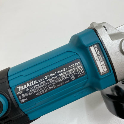 GA4061 makita ディスクグラインダ GA4061 基本仕様 コード式　100mm【加古川店】
