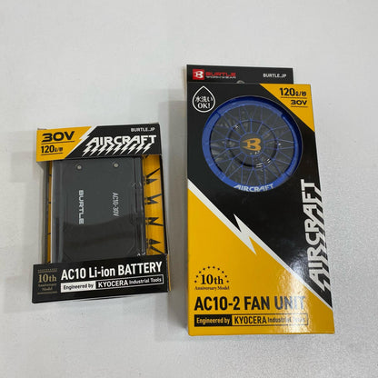 AC10 BURTLE AIRCRAFT　AC10バッテリー＋ファンセット AC10 基本仕様 30Ｖ【加古川店】
