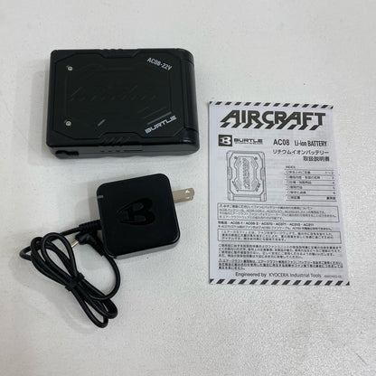 AC08 BURTLE AIRCRAFT　AC08バッテリー＋ファンセット AC08 基本仕様 22V【加古川店】