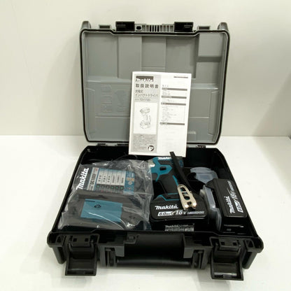 makita マキタ 18V充電式インパクトドライバ TD173DRGX 最大締め付けトルク:180N・m バッテリー×2充電器・ケース・ガイド付属【加古川店】