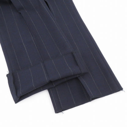 WACKOMARIA | ワコマリア STRIPED PLEATED TROUSERS ストライプ スラックス その他ボトムス 24SS-WMP-TR23 ネイビー サイズ：S【瀬戸大橋店】