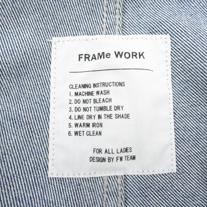 FRAMeWORK | フレームワーク オーバーオール サロペット 20-030-220-3001-1-0 ブルー サイズ：36【瀬戸大橋店】