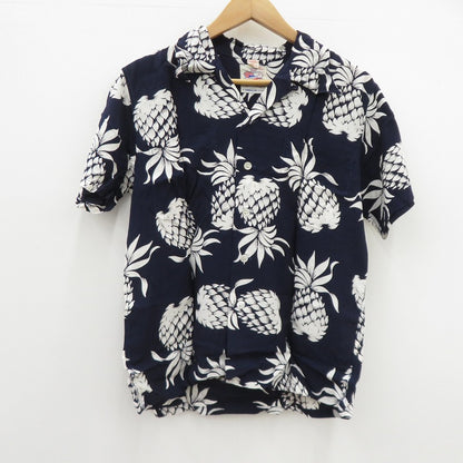 SUN SURF SPECIAL EDITION | サンサーフスペシャルエディション DUKE'S PINEAPLE S/S 半袖シャツ DK36201 ネイビー サイズ：S【瀬戸大橋店】