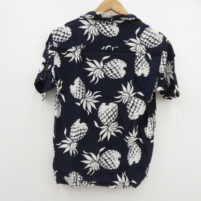 SUN SURF SPECIAL EDITION | サンサーフスペシャルエディション DUKE'S PINEAPLE S/S 半袖シャツ DK36201 ネイビー サイズ：S【瀬戸大橋店】