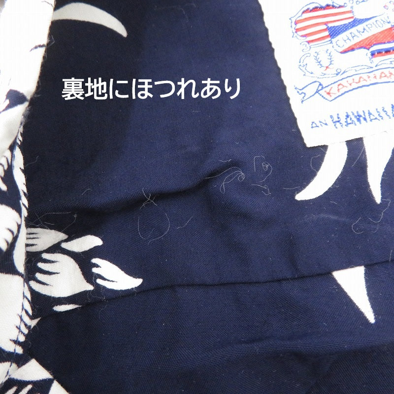 SUN SURF SPECIAL EDITION | サンサーフスペシャルエディション DUKE'S PINEAPLE S/S 半袖シャツ DK36201 ネイビー サイズ：S【瀬戸大橋店】