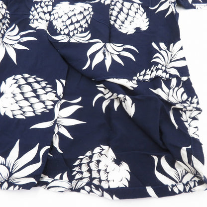 SUN SURF SPECIAL EDITION | サンサーフスペシャルエディション DUKE'S PINEAPLE S/S 半袖シャツ DK36201 ネイビー サイズ：S【瀬戸大橋店】