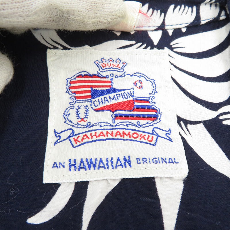 SUN SURF SPECIAL EDITION | サンサーフスペシャルエディション DUKE'S PINEAPLE S/S 半袖シャツ DK36201 ネイビー サイズ：S【瀬戸大橋店】