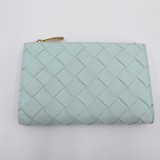 BOTTEGA VENETA | ボッテガヴェネタ イントレチャート 二つ折り財布 667468 ライトブルー【瀬戸大橋店】