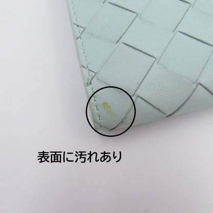 BOTTEGA VENETA | ボッテガヴェネタ イントレチャート 二つ折り財布 667468 ライトブルー【瀬戸大橋店】