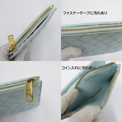 BOTTEGA VENETA | ボッテガヴェネタ イントレチャート 二つ折り財布 667468 ライトブルー【瀬戸大橋店】