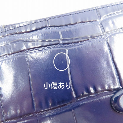 COACH | コーチ エンボスドクロコレザー ジップ カード ケース カードケース CW433 ネイビー【瀬戸大橋店】