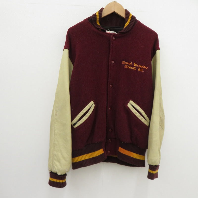 VINTAGE衣料 | ヴィンテージイリョウ RIPON JACKETS 90'S ジャケット スタジャン ボルドー/バーガンディー サイズ：46【瀬戸大橋店】