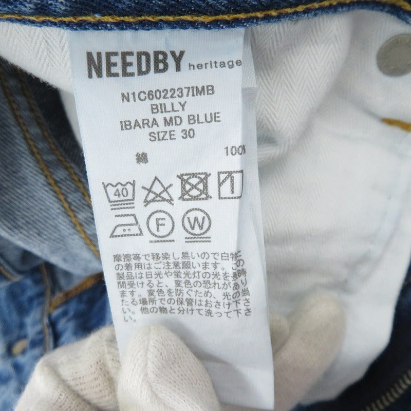 NEEDBY heritage デニムパンツ N1C602237IBM ブルー サイズ：30【瀬戸大橋店】