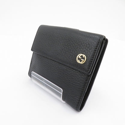 GUCCI | グッチ インターロッキング G 二つ折り財布 449405・2091 ブラック【瀬戸大橋店】