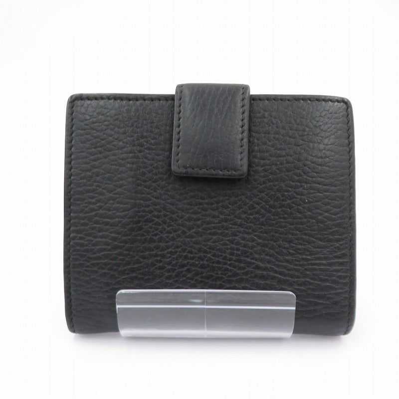 GUCCI | グッチ インターロッキング G 二つ折り財布 449405・2091 ブラック【瀬戸大橋店】