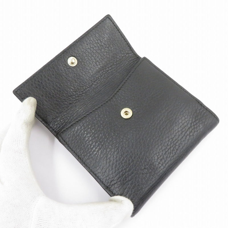 GUCCI | グッチ インターロッキング G 二つ折り財布 449405・2091 ブラック【瀬戸大橋店】