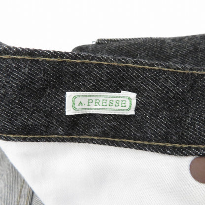 A.PRESSE | アプレッセ Black Washed Denim Pants デニムパンツ AP-4007 ブラック サイズ：30【瀬戸大橋店】