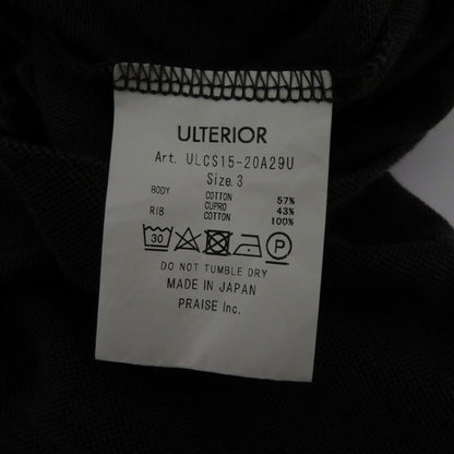 ULTERIOR C/C PIQUE POLO SHIRTS ポロシャツ ULCS15-20A29U ブラック サイズ：3【瀬戸大橋店】