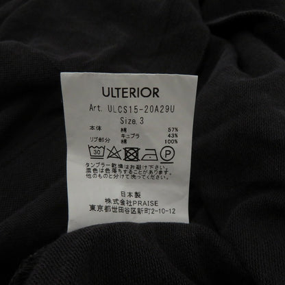 ULTERIOR C/C PIQUE POLO SHIRTS ポロシャツ ULCS15-20A29U ブラック サイズ：3【瀬戸大橋店】