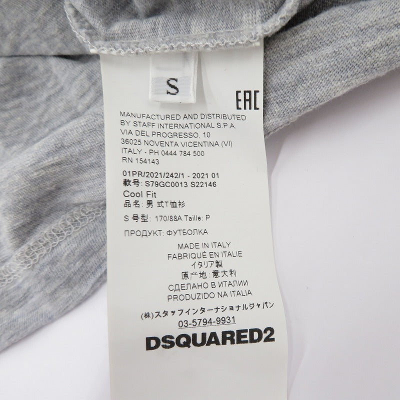 DSQUARED2 | ディースクエアード 21SS ICON T-shirt 半袖Ｔシャツ S79GC0013 グレー サイズ：S【瀬戸大橋店】