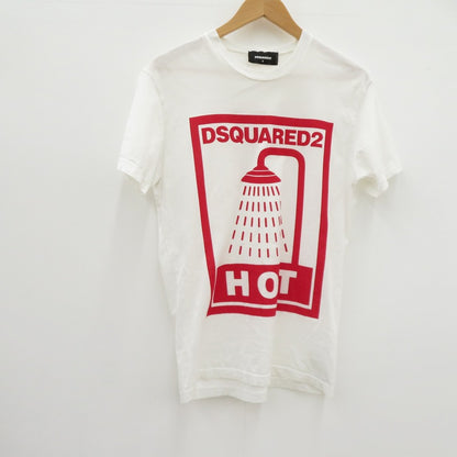 DSQUARED2 | ディースクエアード T-Shirt Hot Shower 半袖Ｔシャツ S74GD0651 ホワイト サイズ：S【瀬戸大橋店】