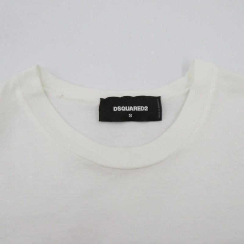 DSQUARED2 | ディースクエアード T-Shirt Hot Shower 半袖Ｔシャツ S74GD0651 ホワイト サイズ：S【瀬戸大橋店】