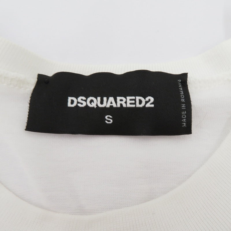 DSQUARED2 | ディースクエアード T-Shirt Hot Shower 半袖Ｔシャツ S74GD0651 ホワイト サイズ：S【瀬戸大橋店】