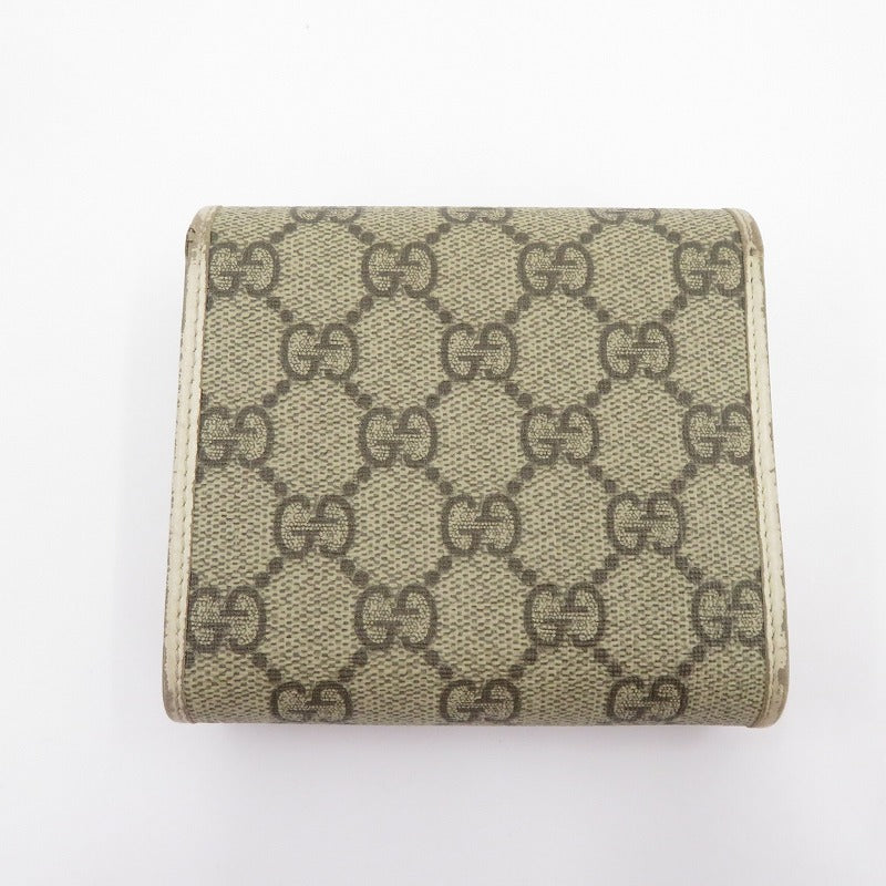 GUCCI | グッチ GGスプリーム ホースビット 1955 二つ折り財布 621891・534563 ベージュ【瀬戸大橋店】