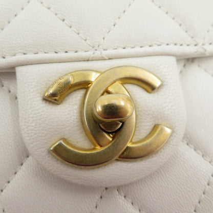 CHANEL | シャネル マトラッセ ゴートスキン パールチェーンショルダー ショルダーバッグ AS0584 ホワイト【瀬戸大橋店】