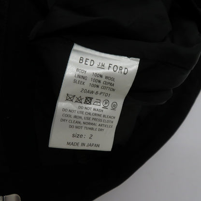 BED J.W. FORD | ベッドフォード Flare Pants ウールパンツ その他ボトムス 20AW-B-PT01 ブラック サイズ：2【瀬戸大橋店】