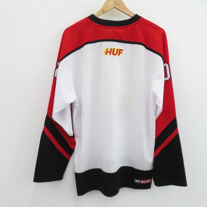 HUF | ハフ ENFORCER HOCKEY JERSEY メッシュ カットソー その他トップス KN00393 レッド サイズ：L【瀬戸大橋店】